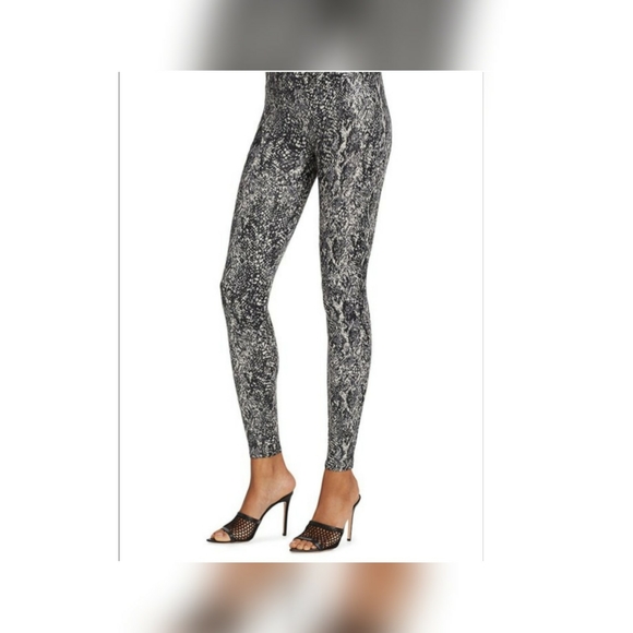 Spanx Faux Leather Snake Shine Leggings - Picture 2 of 10
